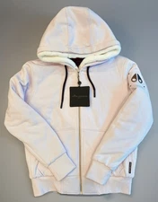 NWT Moose Knuckles Classic Bunny 3 Zip-Up Women’s Large Hoodie Light Lilac