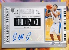 2019-20 Panini Contenders Draft Picks College Ticket Justin Wright-Foreman #129