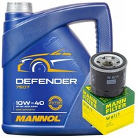 MotoröL Set Mannol 10W-40 4 Liter + ÖLfilter FüR Mazda 2 3 Nissan Renault Subaru