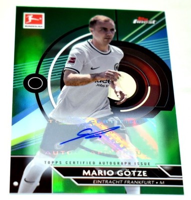  2022-23 Finest Bundesliga  Mario Götze Autograph Green Refractor 30/50 #50