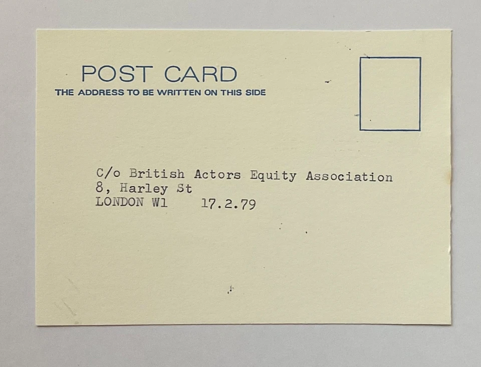 ALYSON SPIRO ( Emmerdale ) Genuine Handsigned Signature on Postcard - Image 3 of 3