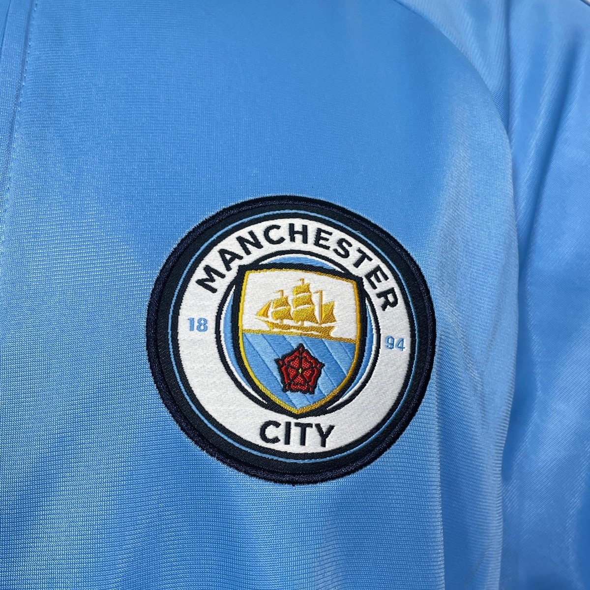 Manchester City FC Sky Blue Navy Full Zip Soccer Track Jacket