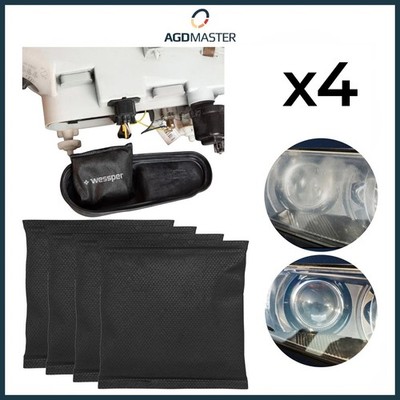 Wessper AQUADRYER 4x Entfeuchterkissen Auto & Scheinwerfer, Naturgranulat