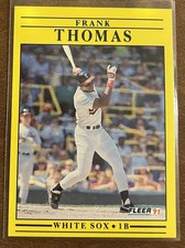 1991 Fleer Frank Thomas #138 White Sox