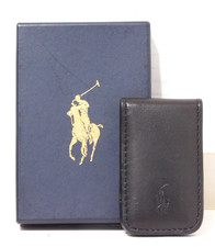 Polo Ralph Lauren Magnetic Money Clip Black in Original Box