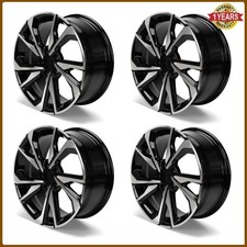 18 X 8 Inch Replacement Wheel Rim For Honda Civic 2017-2021 Machine Black Set 4