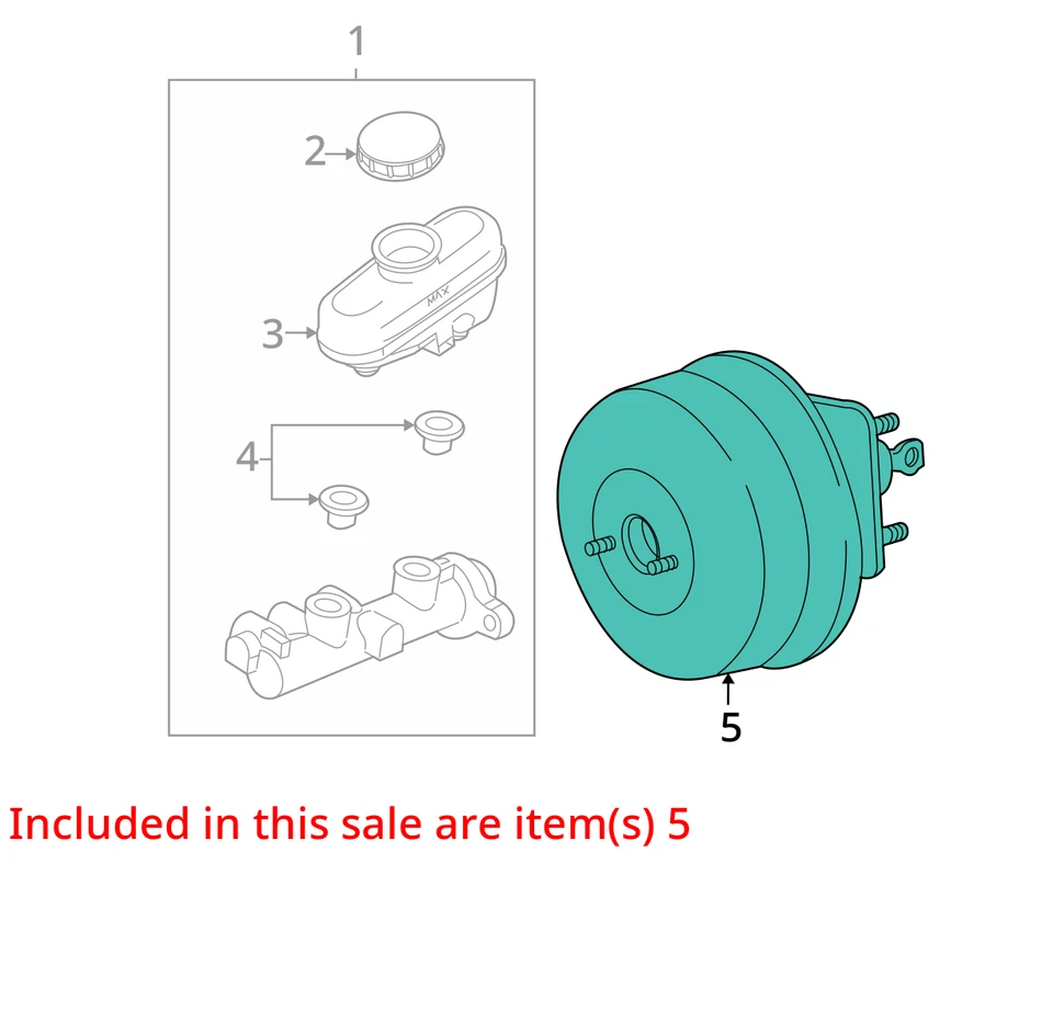 Potenciador de freno eléctrico Mercury Grand Marquis 2005 fabricante de equipos originales 90 k millas - LKQ392845099 Foto 4 de 4