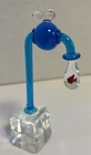 Original MURANO Glass SCULPURE FAUCET Gold FISH in Water Drip 4 3/4" x 2" x 1"