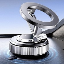 Vacuum Magnetic Car Phone Holder-118LBS Strong Suction, 360  Adjustable