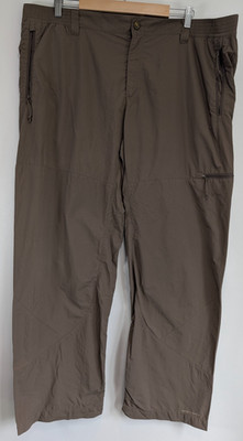 Columbia Titanium GRT Hiking Trousers Mens XXL Brown Omni-Dry Walking Cargo Pant