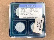 Millipore Sigma HAWP 025 00, HA type, Pore size 0.45uM, Box of 100 NEW Sealed
