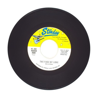 Warren Robb - The Face of Love; Wild Seed in the Wind - Vinyl Record 45 RPM 7''