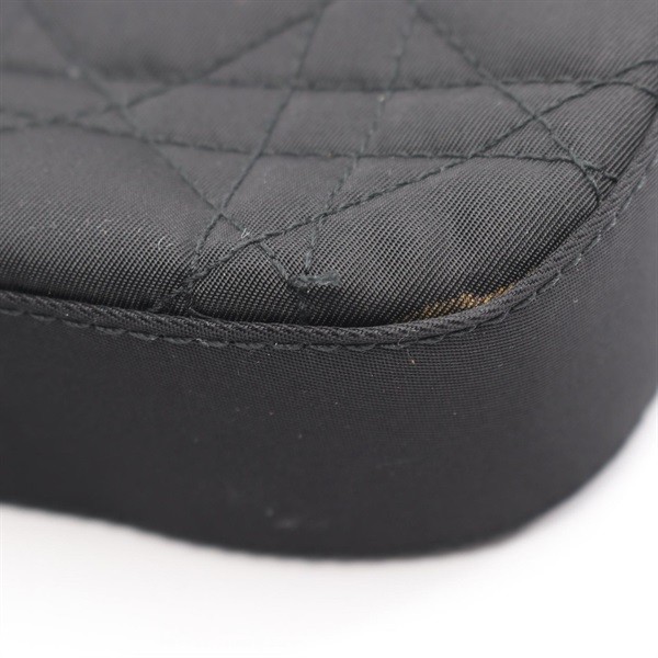 Dior Maris Pearl Cannage Handbag Nylon Patent Leather Black Women Authentic thumbnail 7