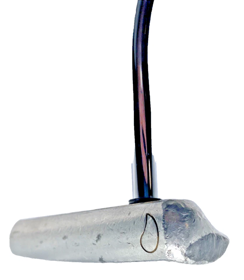 Teardrop Golf Roll-Face RH Putter TT Steel 34" Stiff Shaft Lamkin Perma Grip VTG - Image 4 of 4