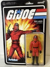 Super7 G.I. Joe  Cobra  RED LASER   Laser Gunner  ReAction Figure  Brand New
