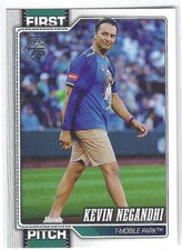 Kevin Negandhi 2026 Topps First Pitch SP #FP4 Seattle Mariners