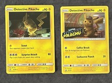 Pokémon TCG Detective Pikachu SM190 & 10/18 Holo Black Star Promo Cards Lot Of 2