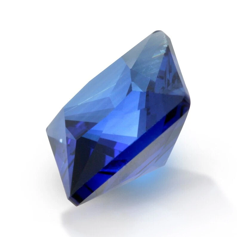 Blue Sapphire Princess Cut Square Shape Gemstone Handmade Gemstone AAA+ Quality - Image 2 of 4