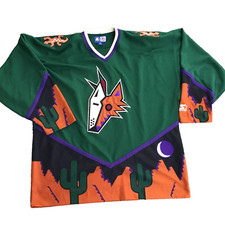 Phoenix Arizona Coyotes XXL Vintage Starter Green Alternate NHL Hockey Jersey