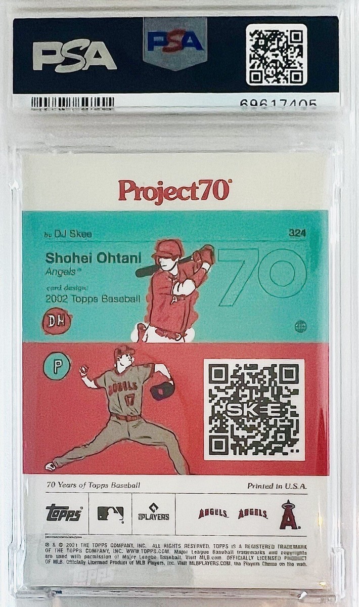 2021 Topps Project 70 Shohei Ohtani By DJ Skee #324 PSA 8 💎 Low