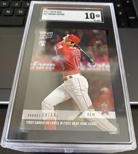 2018 Topps Now Shohei Ohtani RC #32 SGC 10 “GEM-MINT” 1st Career Home Run 4/3/18