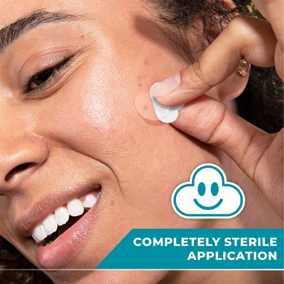 2x Parche para espinillas de acné (96 cuentas) hidrocoloide absorbente tamaño 2 fácil uso Foto 3 de 4