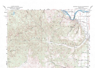 Moores Hollow Quadrangle, Oregon-Idaho 1951 Topo Map USGS 15 Minute Topographic