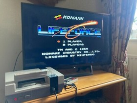 Life Force Salamander Nintendo NES PAL Cart & Dust Sleeve (TESTED & WORKING)