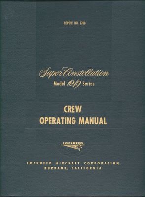 Super Constellation L-1049 Archive Manual Ops & Technical RARE DETAIL 1950's