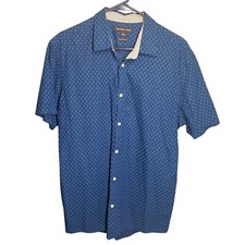 Michael Kors Men Shirt Blue Summer Spring Break Dinner Wedding Casual Vacation
