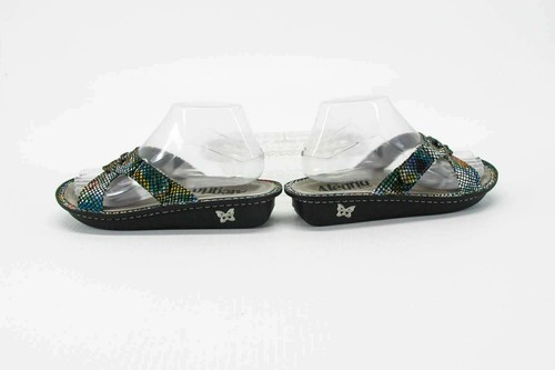 Alegria Women Shoe Violet Floral Snake Size 6.5 EUR 37 Sandal Pre Owned qp - Picture 12 of 12