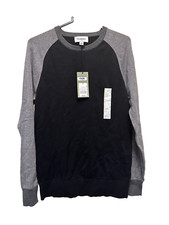 GOODFELLOW Black  Gray Long Sleeve Standard Fit Sweater NEW Small Sm S