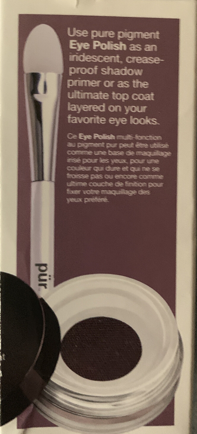 Pur Minerals Eye Polish Velvet - Eye Base + Top Coat Silicone Application Tool