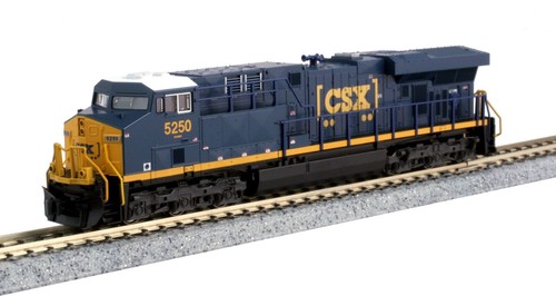 KATO 1768949DCC N Scale ES44DC GEVO CSX 5329 BOXCAR Logo con DCC 176-8949-DCC | Condition: New