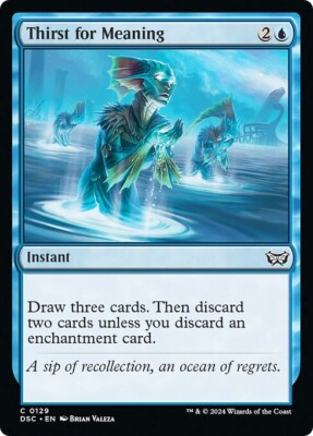 THIRST FOR MEANING x4 mtg NM-M Commander Duskmourn 4 Common