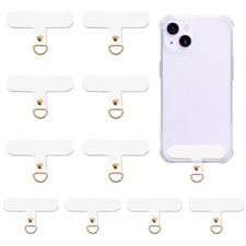 10 Pack Phone Tether Tab, Phone Lanyard Tab Universal Gold Phone Lanyard Patc...