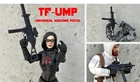 HK UMP 1/12 scale action figure weapons