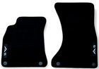 Front Car Floor Mats Velour For Audi A5 Coupe Waterproof Black Carpet Liners 2pc