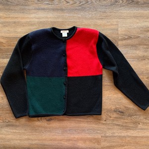 long sleeve button up sweater