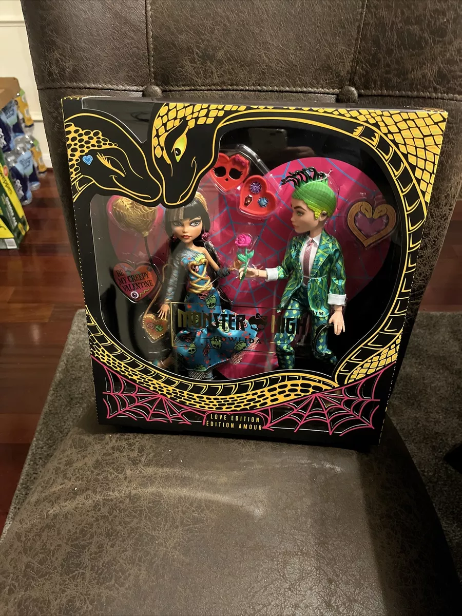 Monster High DEUCE GORGON CLEO DE NILE Collector Dolls Valentine's Day  HOWLIDAY