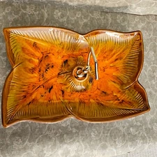 MCM California Pottery Serving Tray With Handle