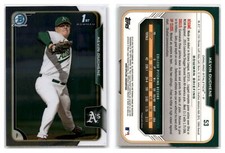 2015 Bowman Chrome Draft #53 Kevin Duchene - Oakland Athletics