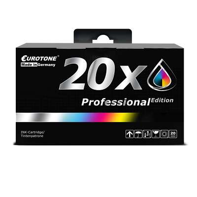 20X Eurotone PRO Ink For HP OfficeJet 7510 Wide Format 7610 Wide Format