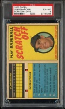 1970 Topps Scratch-offs Baseball Juan Marichal Scratch-offs PSA 6