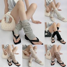 1 Pairs Women Calf Socks Leg Warmers Spring Winter Ins Trendy Breathable Thin