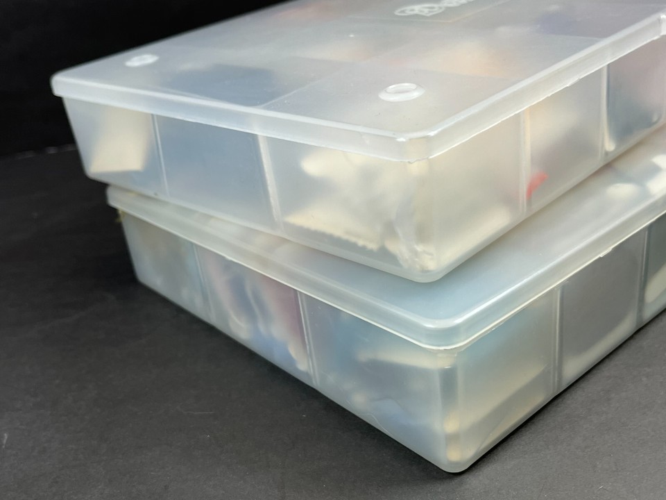 Sewing Lot of Embroidery Floss Thread in Darice Storage Box Cases