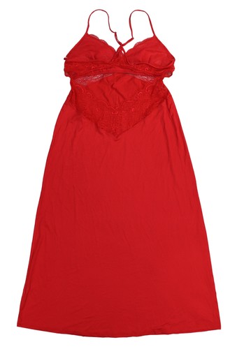 INC International Concepts Solid Color Lace Trim Long Length Nightgown NWT - Picture 4 of 6