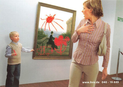 old postcard we take you to the museum... HVV advertising card unused tkn5245id
