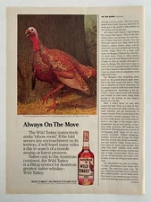 Wild Turkey Austin Nichols Kentucky Bourbon Whiskey Vintage 1984 Print Ad