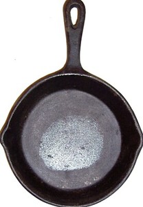 Superior Quality Cast Iron Frying Pan 6” Rim to Rim Pre-Seasoned #6 Skillet